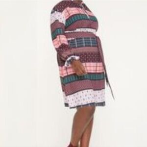 Eloquii Long Sleeve Shirt Dress